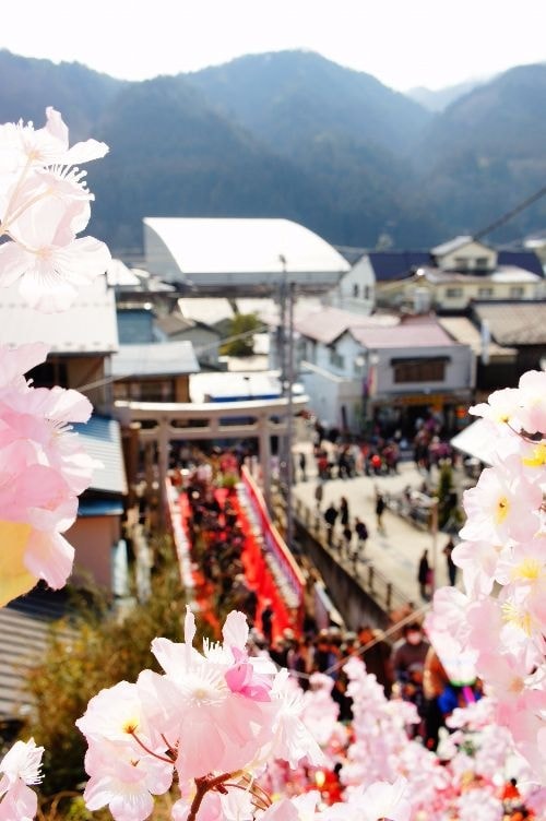 大子町 百段階段でひなまつり